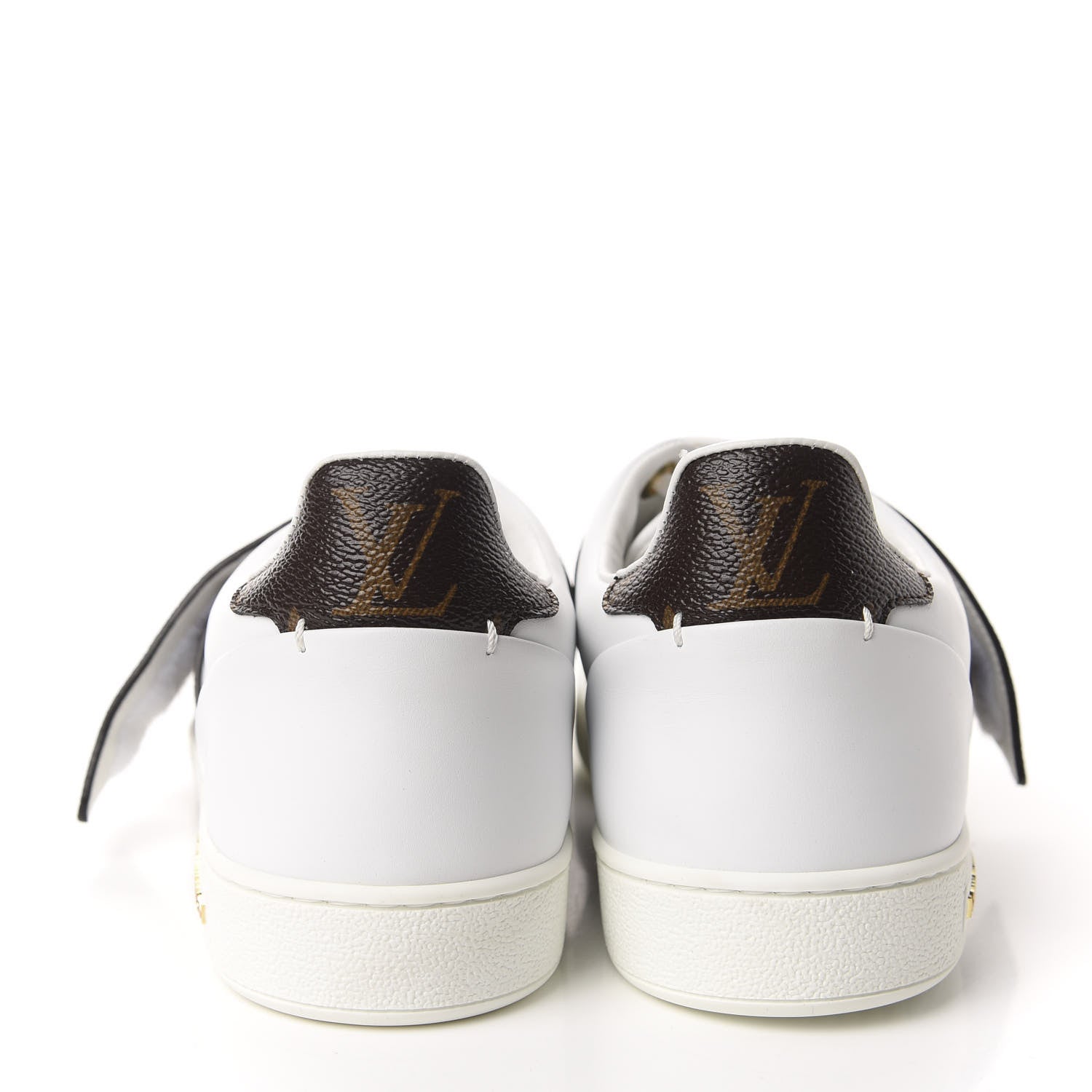 Louis Vuitton Calfskin Monogram Frontrow Sneakers 40 White 5 of 9