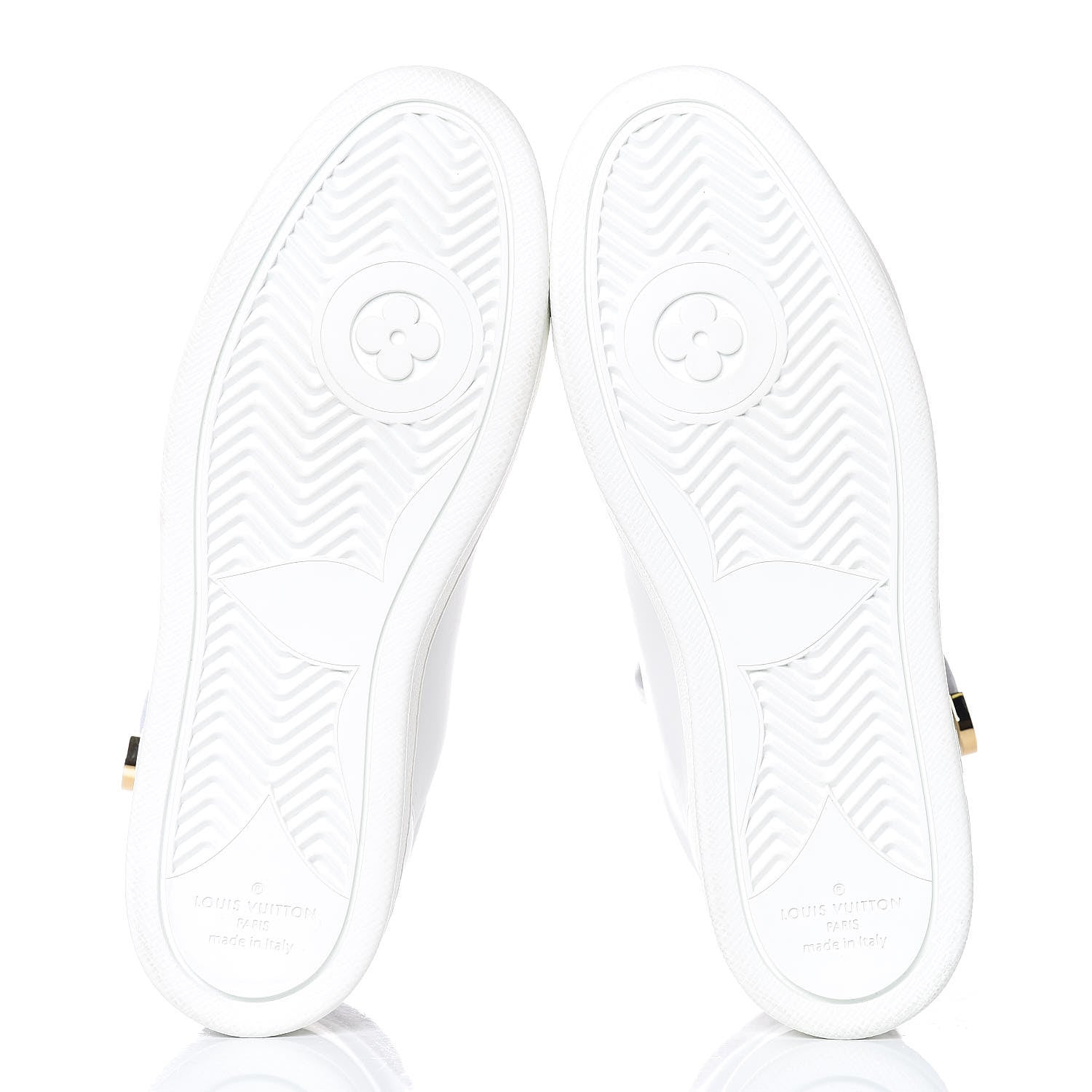 Louis Vuitton Calfskin Reverse Monogram Boombox High Top Sneakers 38 White 5 of 14