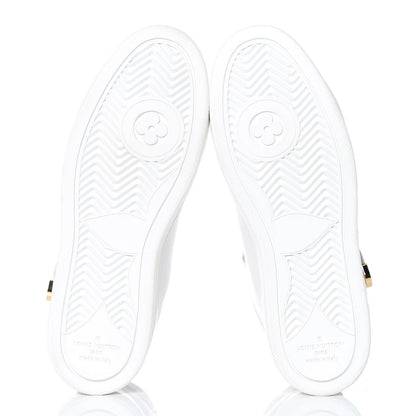 Louis Vuitton Calfskin Reverse Monogram Boombox High Top Sneakers 38 White 5 of 14