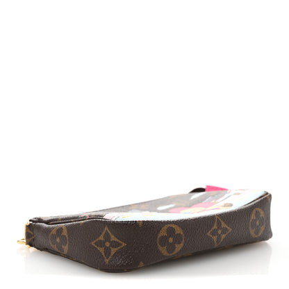 Louis Vuitton Monogram 2022 Christmas Animation Seoul Mini Pochette Accessories Fuchsia 4 of 9