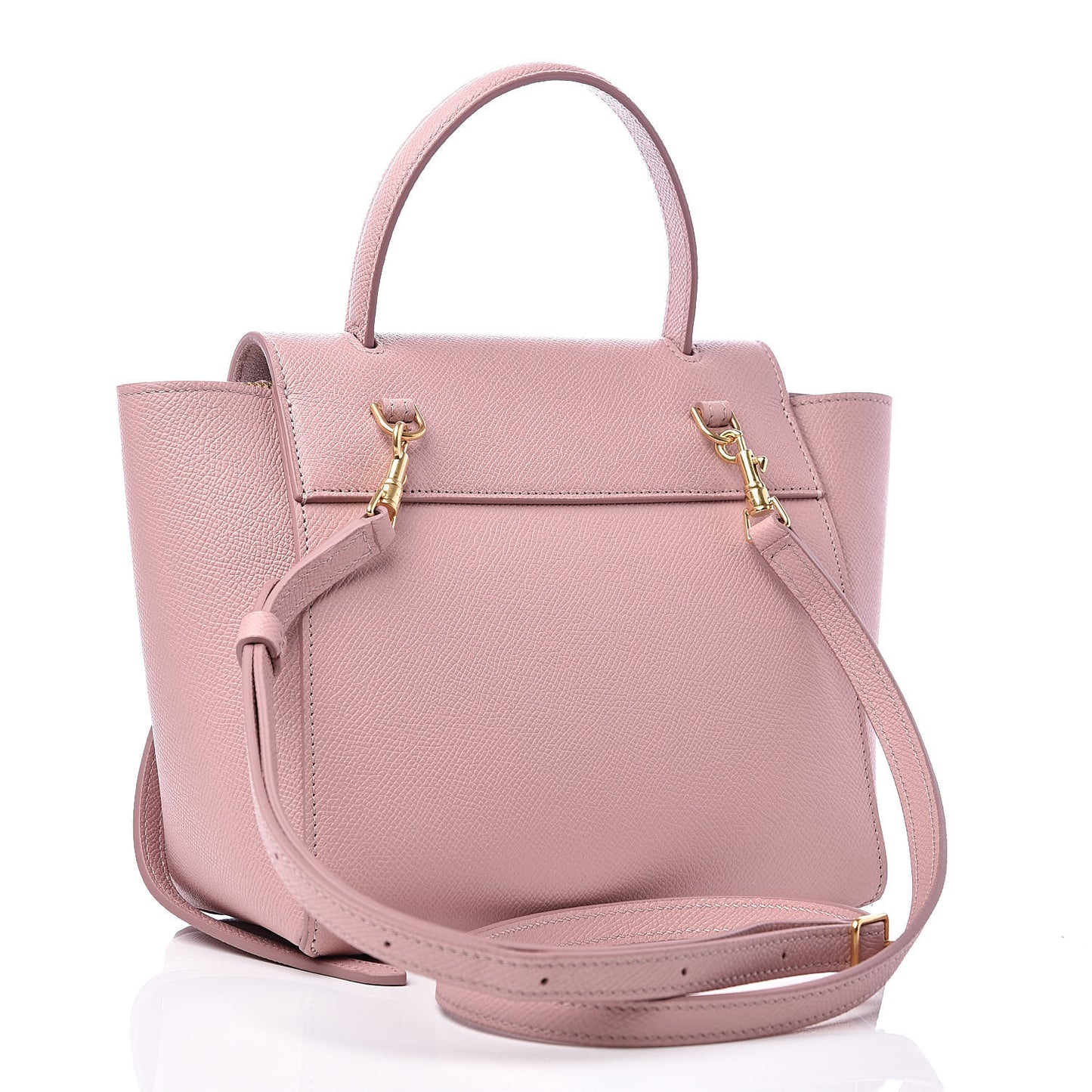 Grained Calfskin Nano Belt Bag Vintage Pink