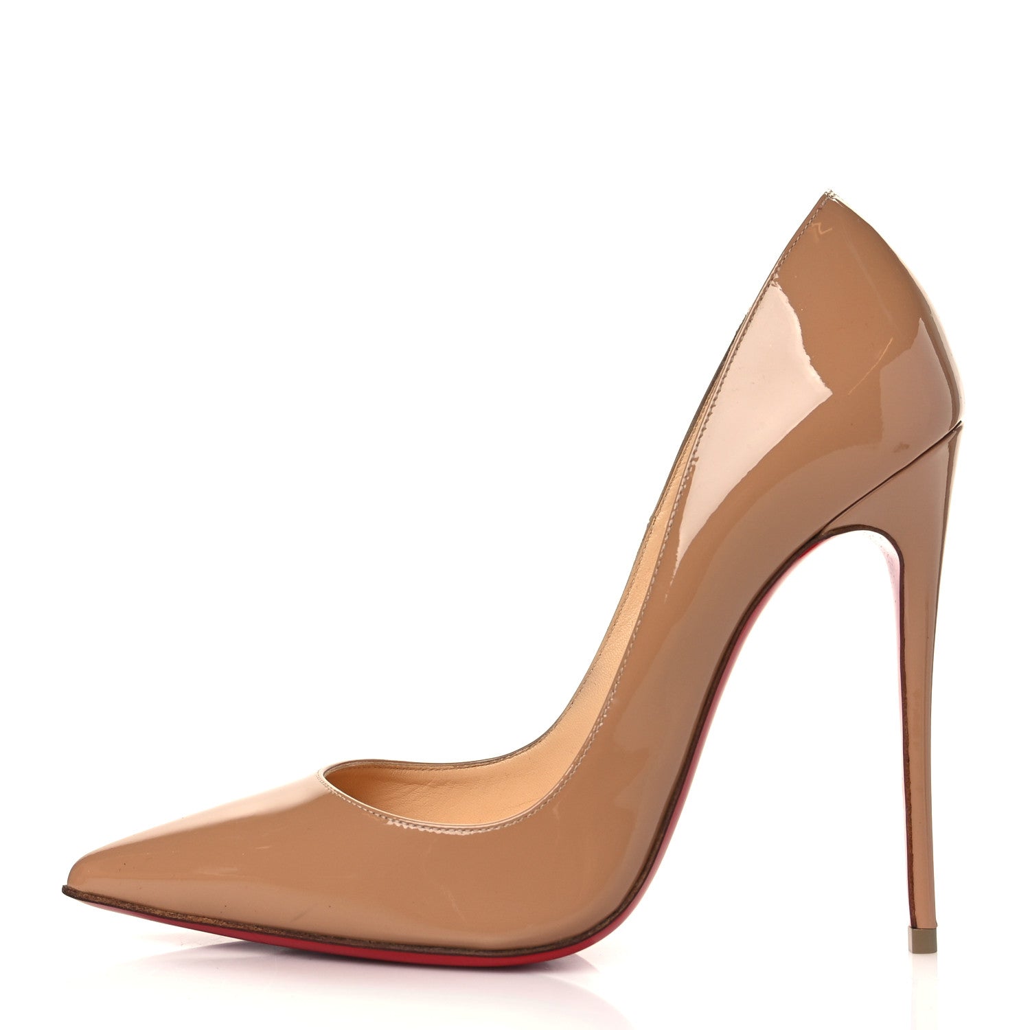 Christian Louboutin Patent So Kate 120 Pumps 38.5 Nude 1 of 8