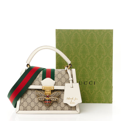 Gucci GG Supreme Monogram Small Queen Margaret Top Handle Bag White 12 of 12