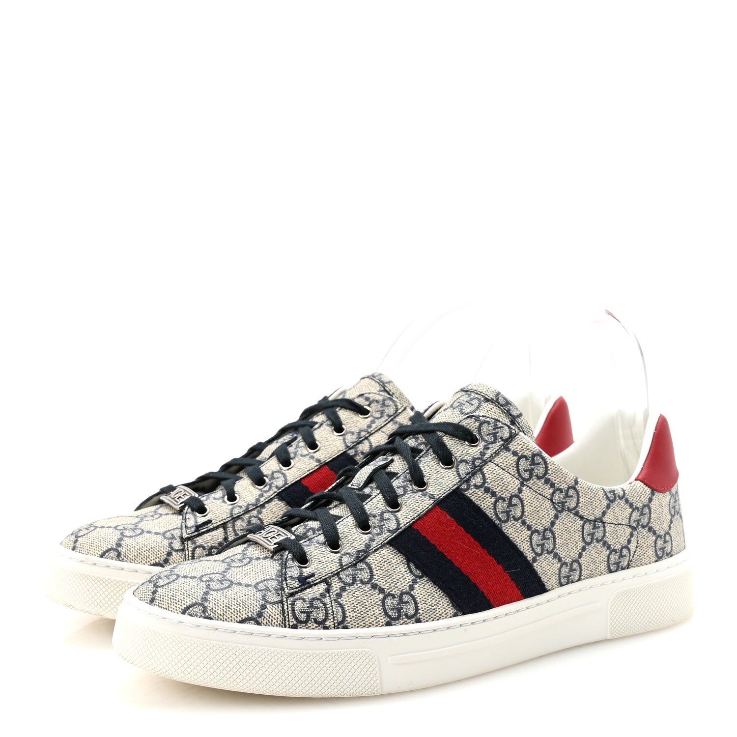 Gucci GG Supreme Monogram Womens Ace Low-Top Sneaker 40 Beige 4 of 10