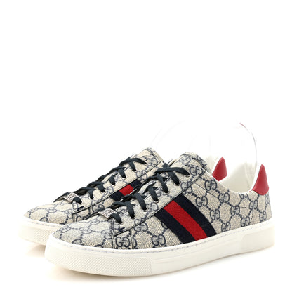 Gucci GG Supreme Monogram Womens Ace Low-Top Sneaker 40 Beige 4 of 10