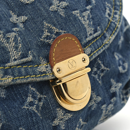 Louis Vuitton Monogram Denim Mini Pleaty Blue 10 of 11