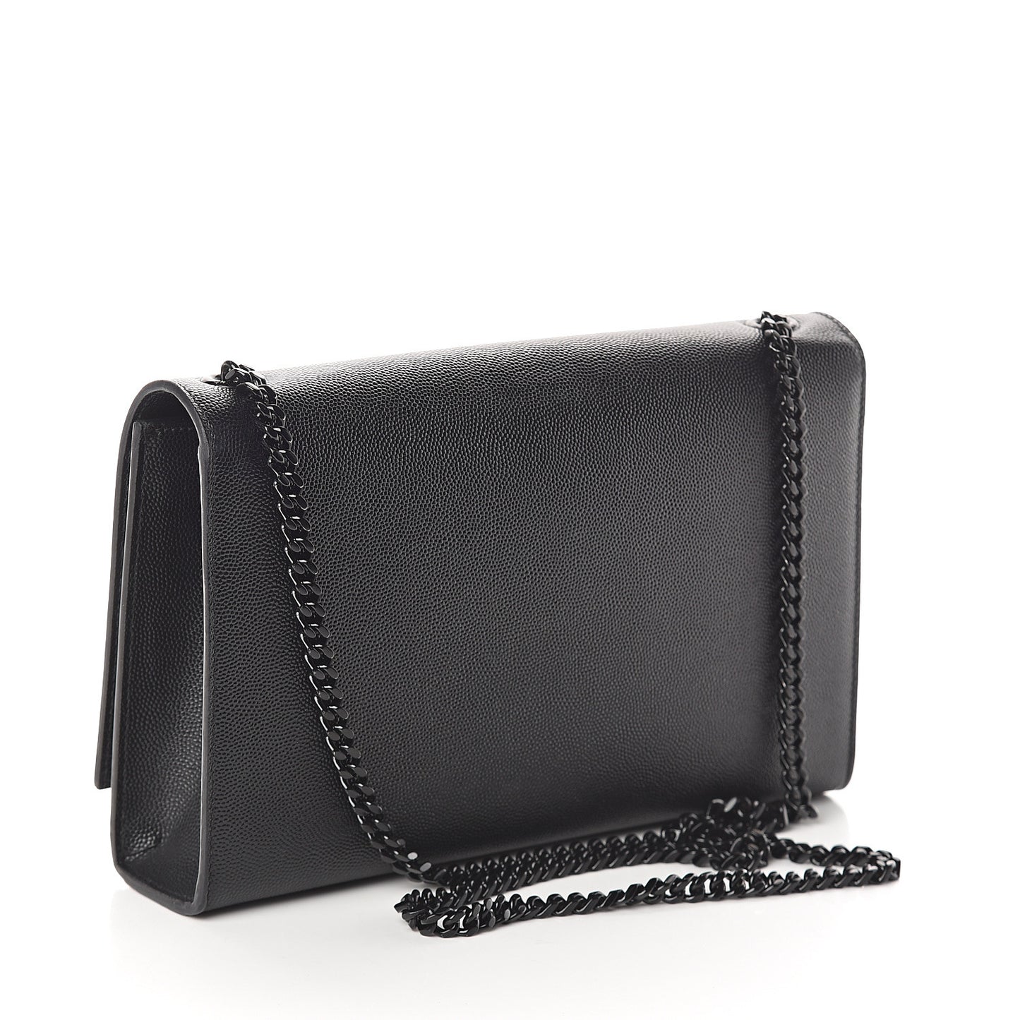 Grain De Poudre Medium Classic Monogram Kate Satchel Black