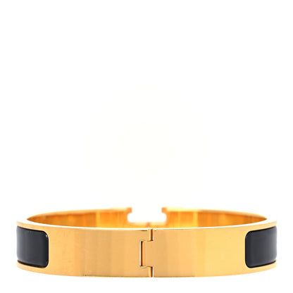 Hermes Enamel Narrow Clic Clac H Bracelet PM Black 3 of 7