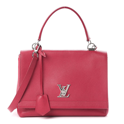 Louis Vuitton Calfskin Lockme II Top Handle Dahlia 1 of 8
