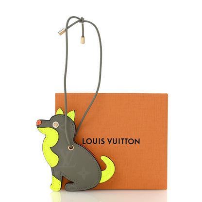 Louis Vuitton Monogram Titanium Dog Name Tag 4 of 4