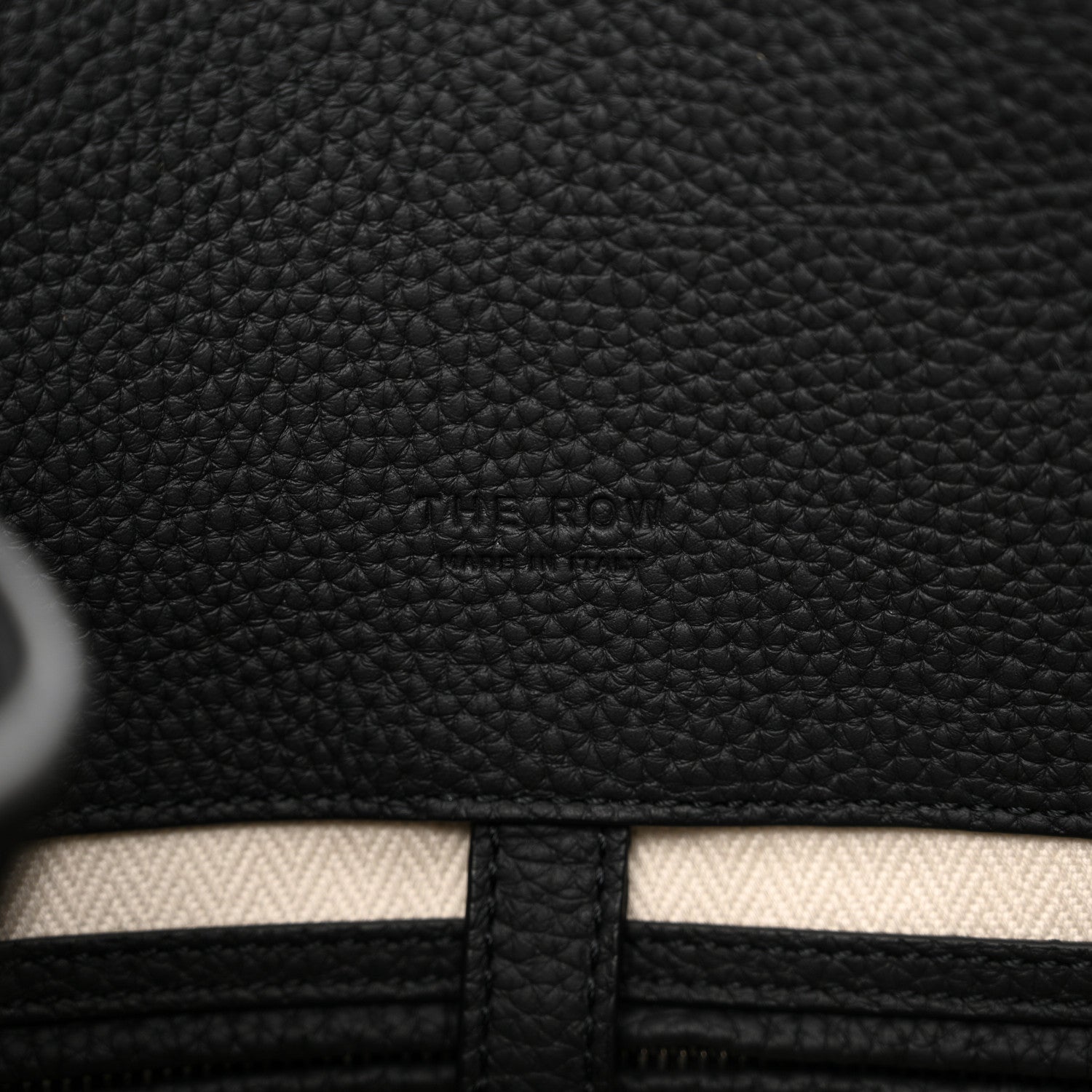 The Row Matte Grained Calfskin Soft Margaux 15 Black 6 of 9