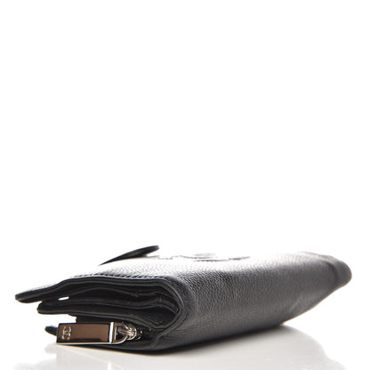 Chanel Caviar Timeless CC Zipped Pocket Wallet Black 4 of 16