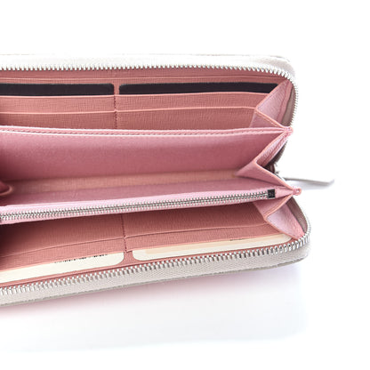 Fendi Vitello Elite Crystal Eye Monster Zip Around Wallet Grigio Polvere Ribes Multicolor 5 of 7