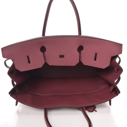 Hermes Taurillon Clemence Birkin 40 Bois de Rose 24 of 34