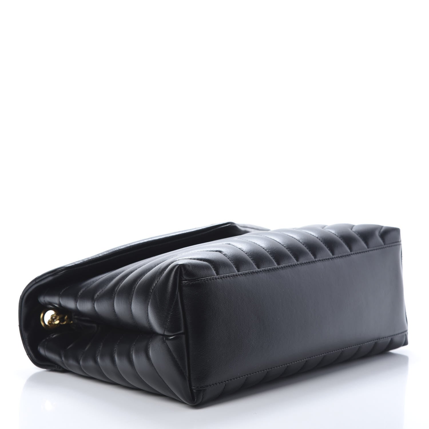 Saint Laurent Calfskin Y Quilted Monogram Medium Loulou Chain Satchel Black 4 of 11