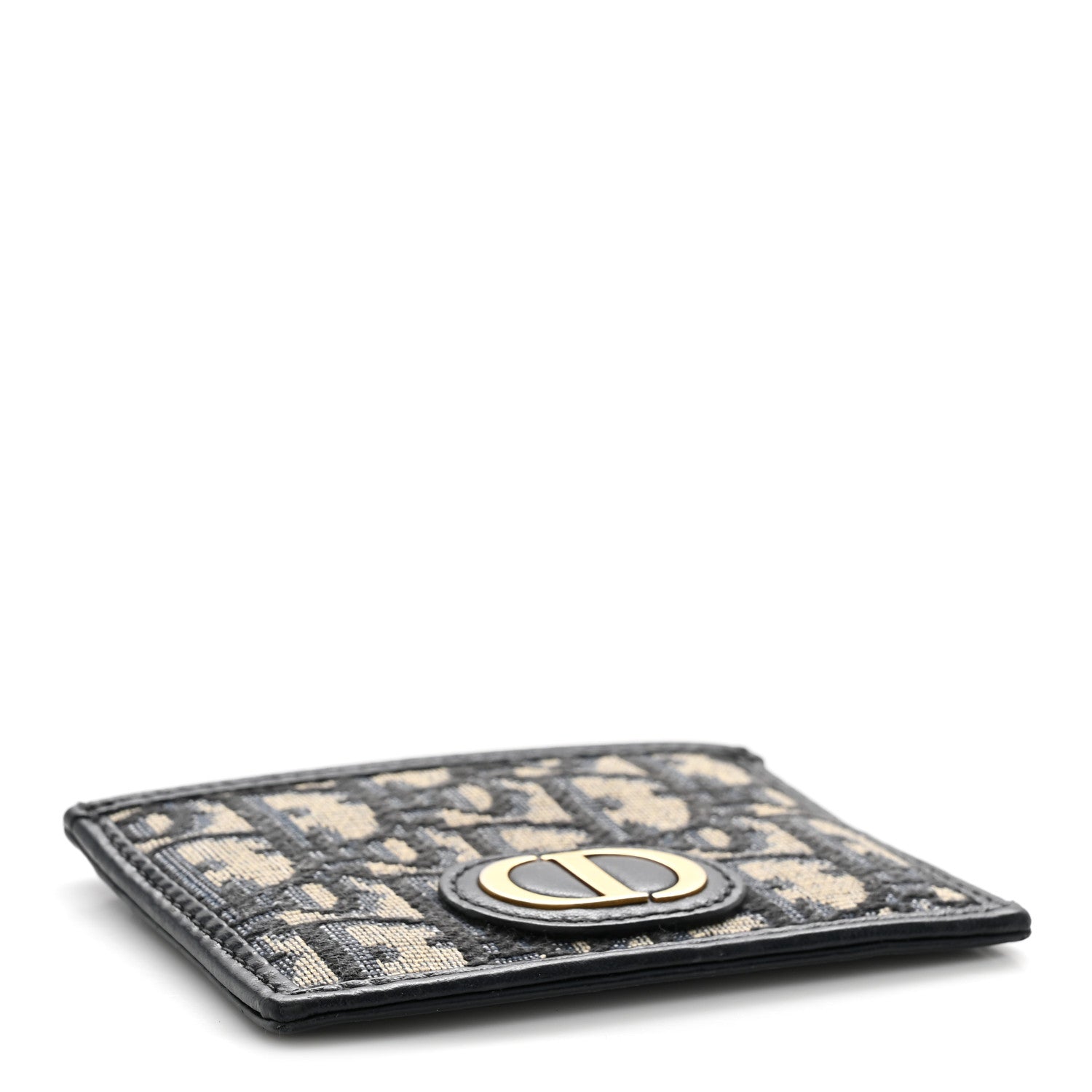 Christian Dior Oblique Calfskin Card Holder Black 4 of 7