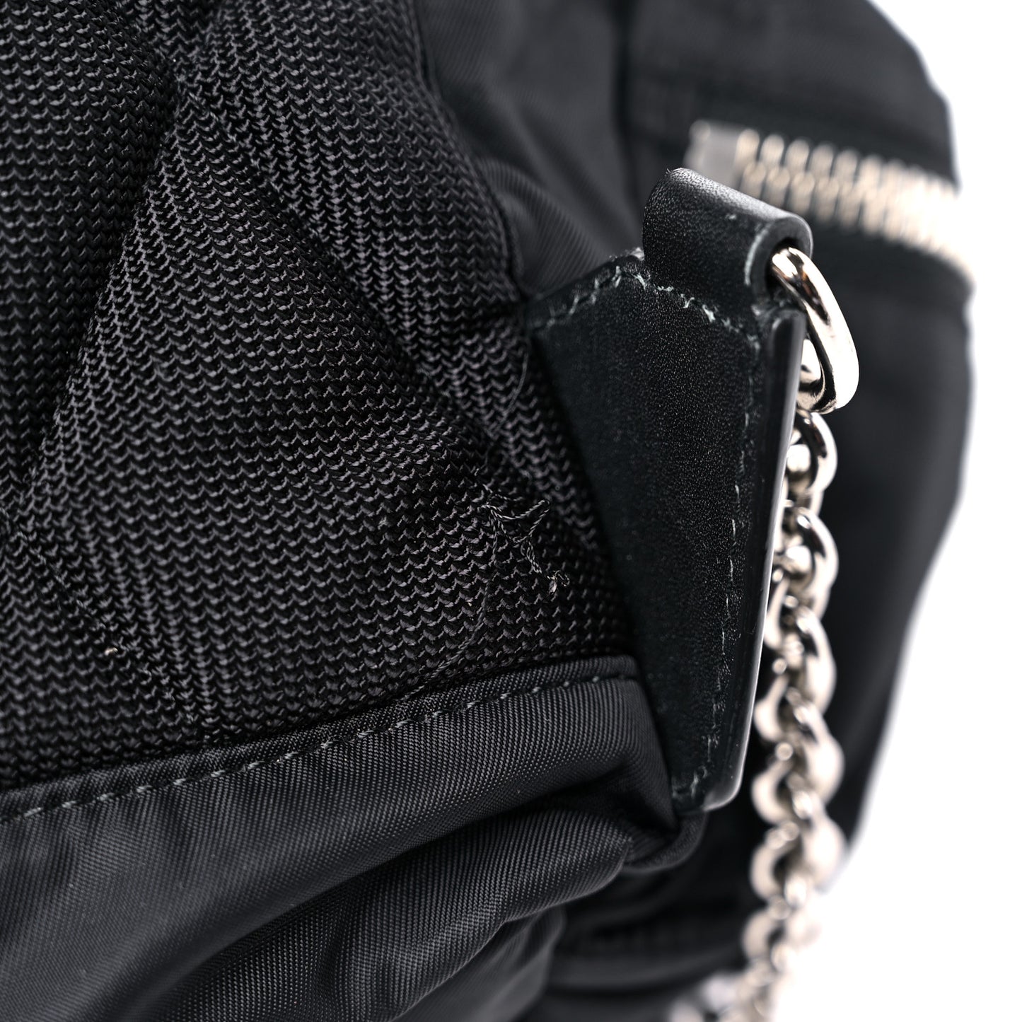 Nylon Small Crossbody Rucksack Backpack Black