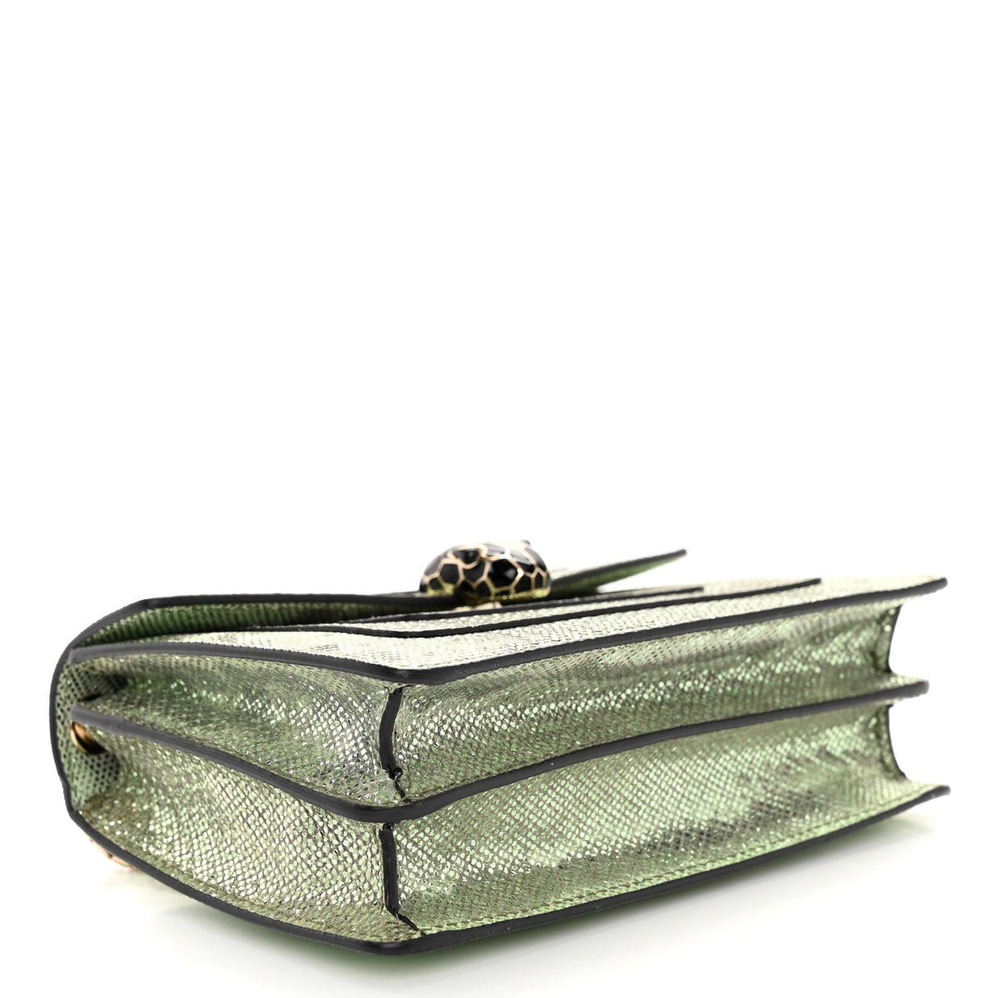 Metallic Karung Serpenti Forever Crossbody Mint