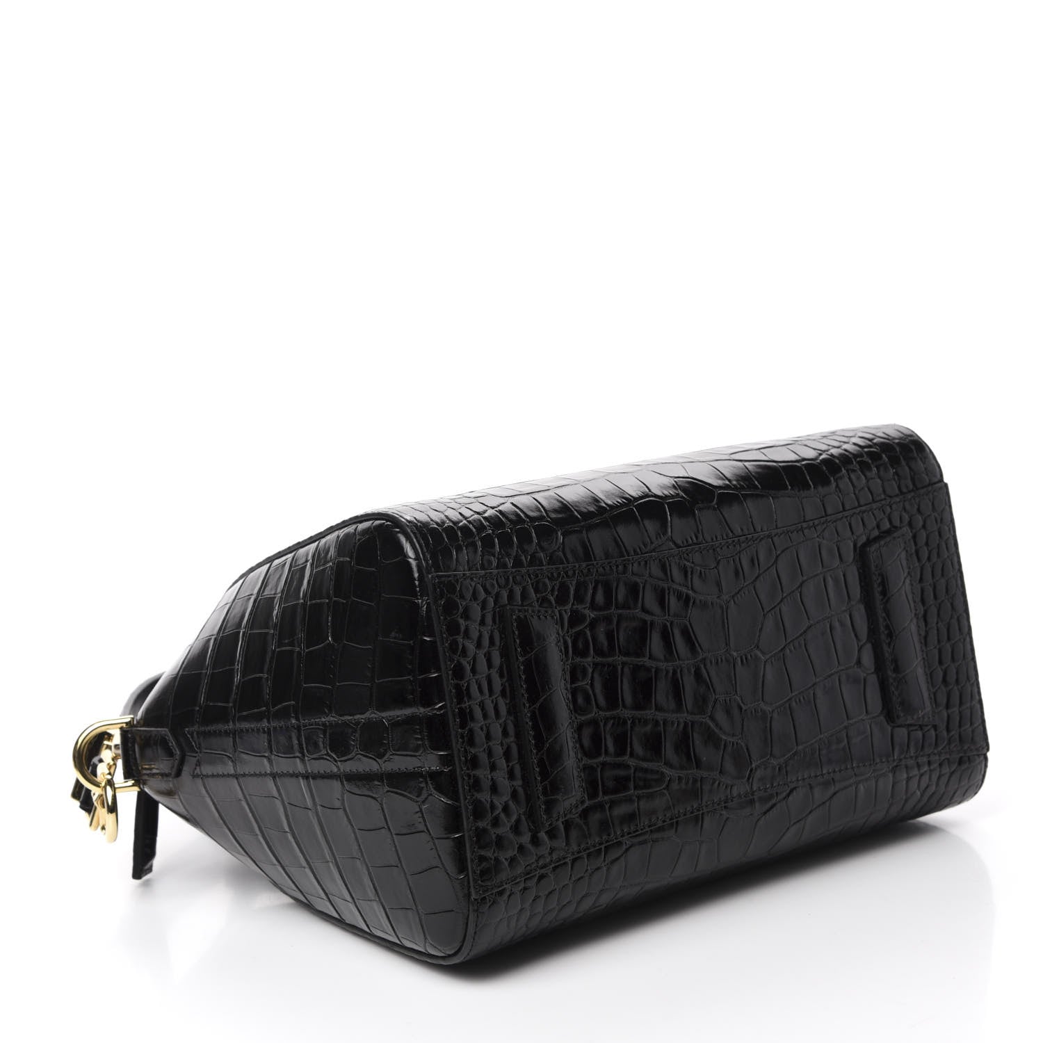 Givenchy Calfskin Crocodile Embossed Small Antigona Black 5 of 11