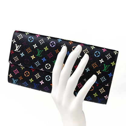Louis Vuitton Monogram Multicolor Sarah Wallet Black Grenade 2 of 10