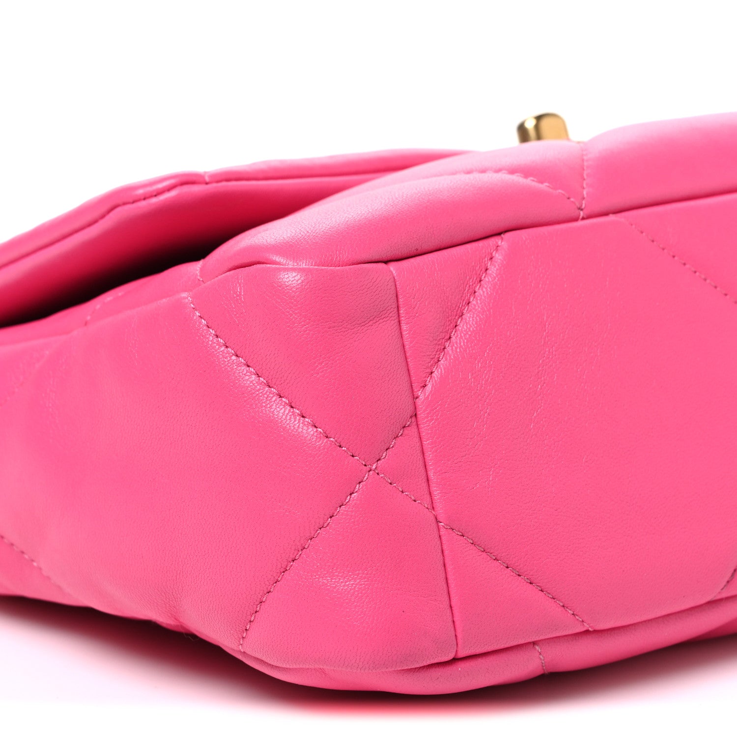 Chanel Lambskin Quilted Medium Chanel 19 Flap Dark Pink 9 of 10