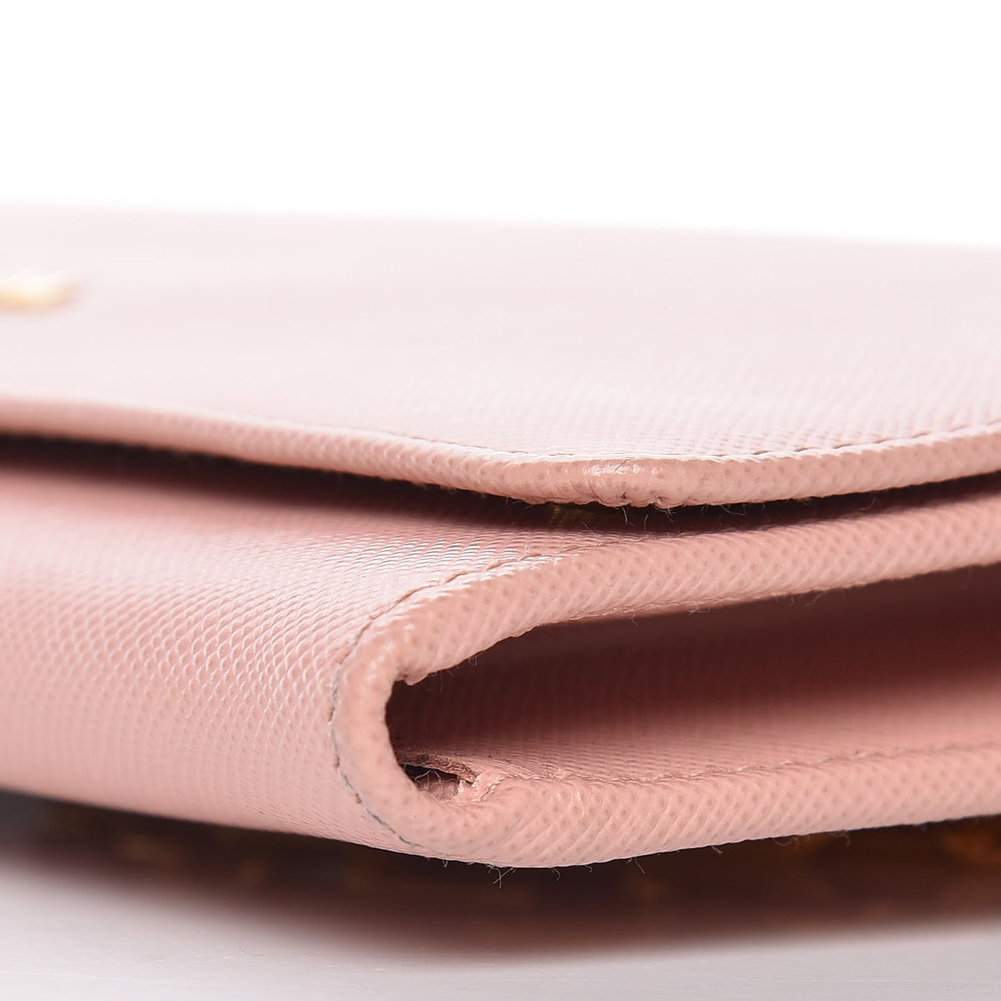 Saffiano Metal Large Chain Wallet Orchidea