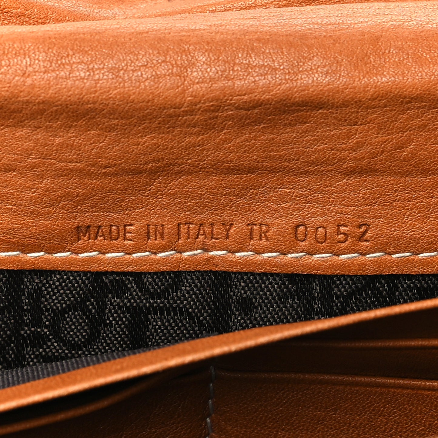 Calfskin Saddle Wallet Brown