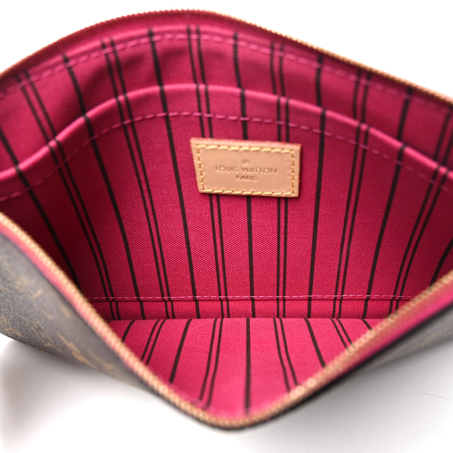 Louis Vuitton Monogram Neverfull MM GM Pochette Pivoine 5 of 6