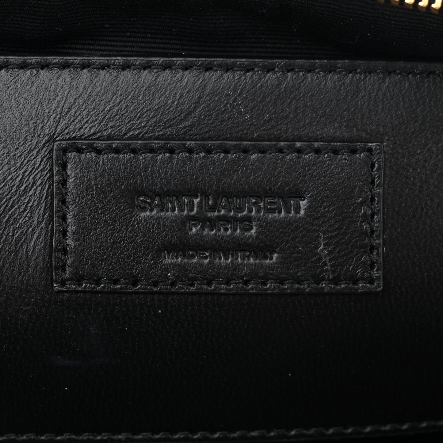 Lambskin Quilted Gaby Zipped Shoulder Bag Black