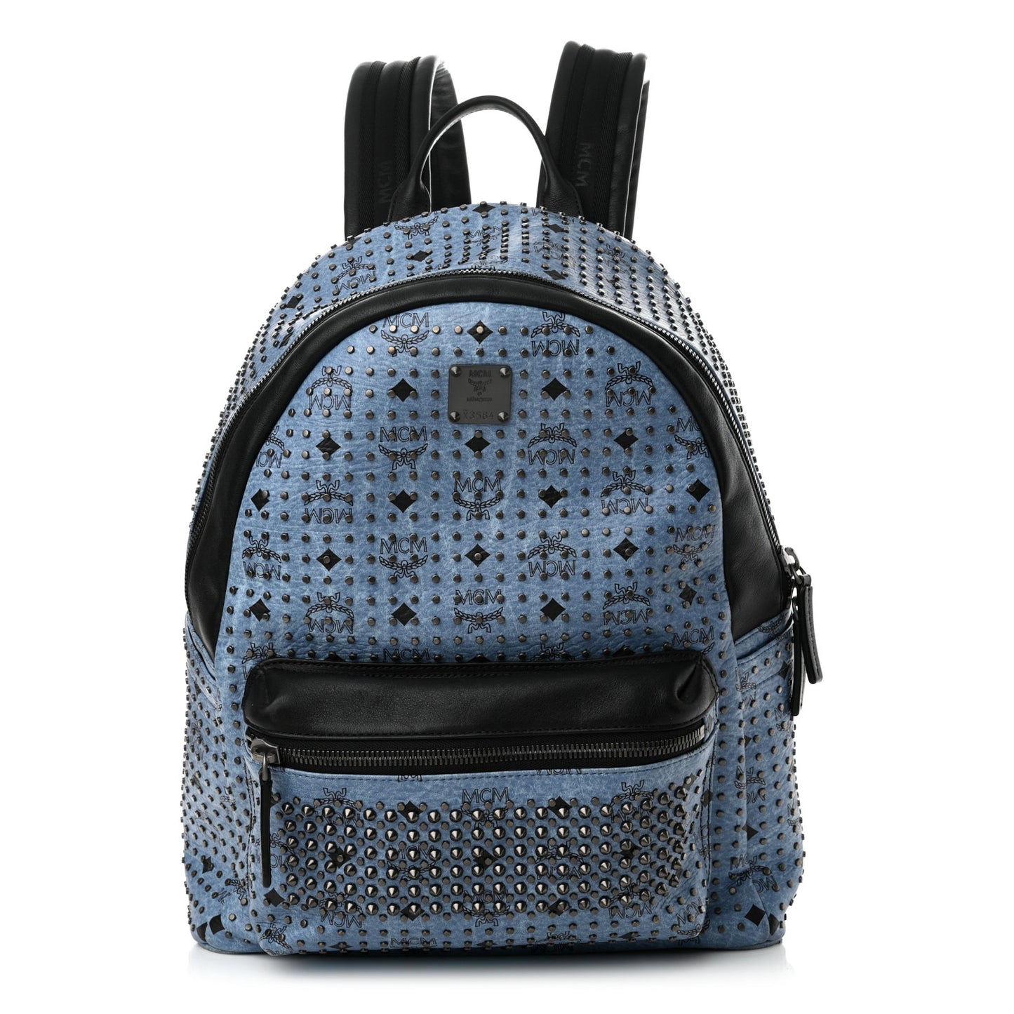 Visetos Studded Medium Backpack Blue