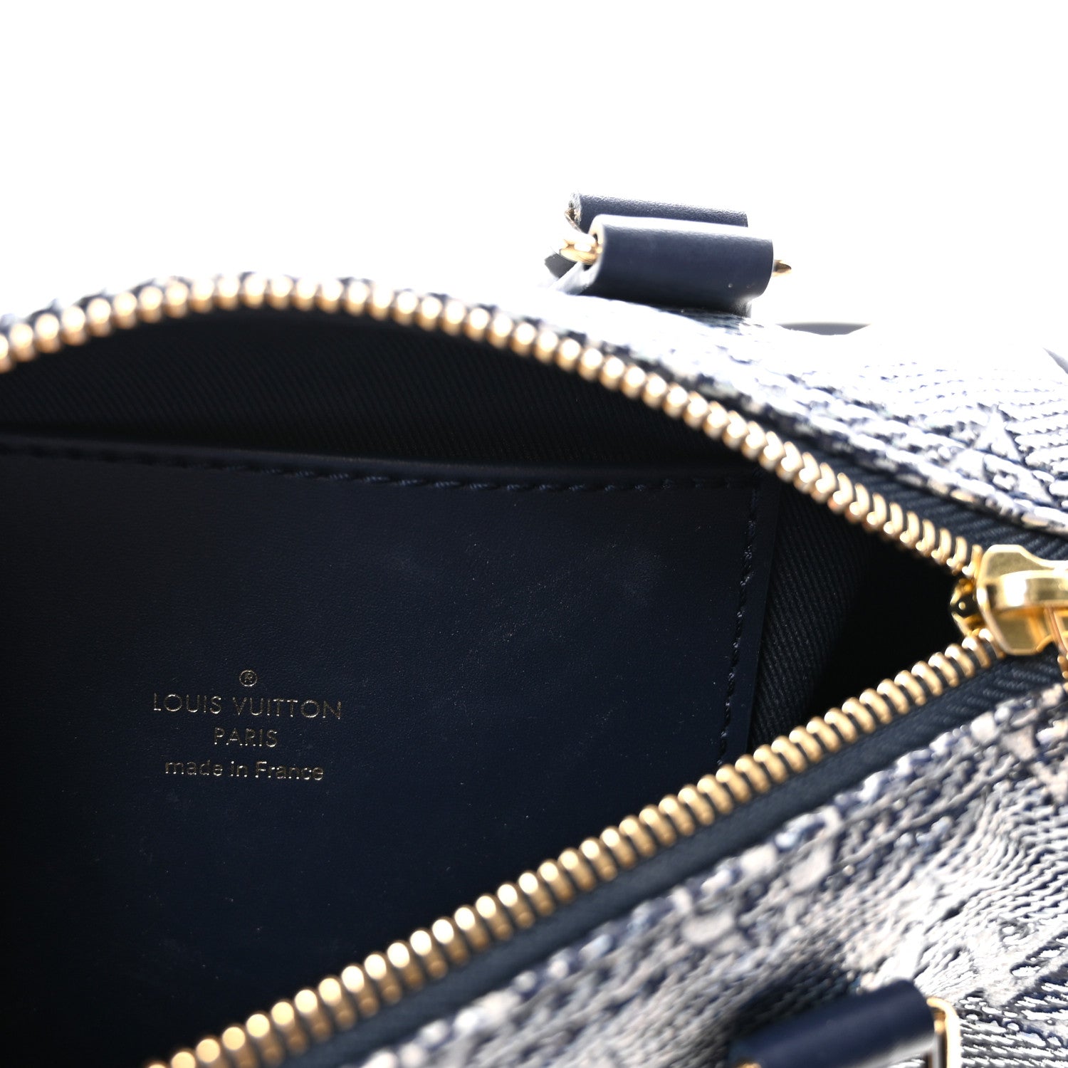 Louis Vuitton Monoglam Speedy Bandouliere 20 Blue 6 of 10