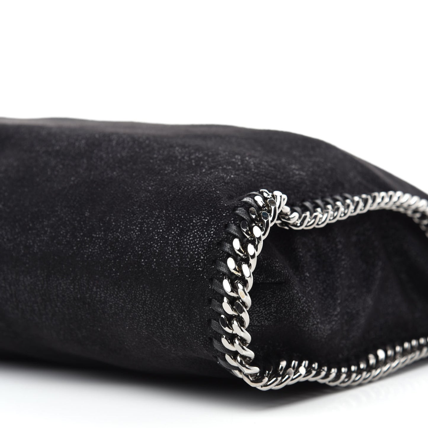 Shaggy Deer Falabella Fold Over Tote Black