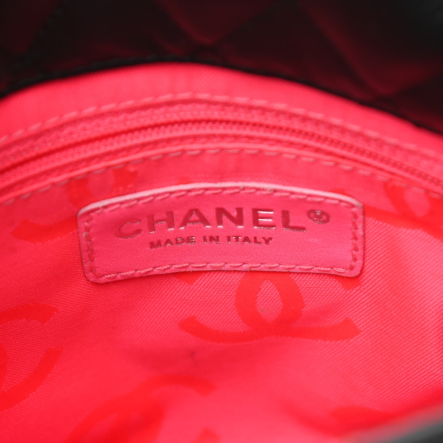 Chanel Calfskin Quilted Medium Cambon Tote Black White 6 of 17