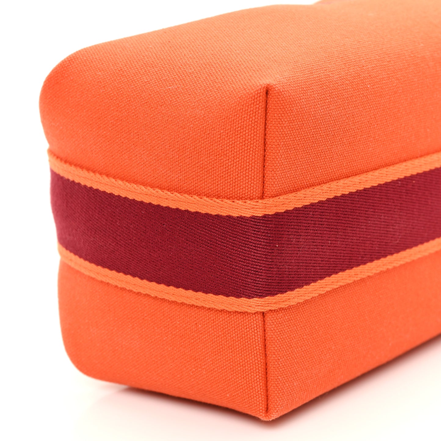 Canvas Small Bride-A-Brac Pouch Orange Burgundy