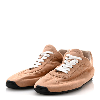 Hermes Suede Goatskin Master Sneakers 39 Beige Perlino 4 of 9
