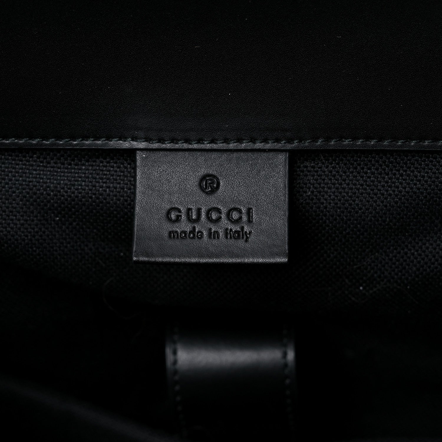 Gucci Soft GG Supreme Monogram Appia Calfskin Web Double Buckle Backpack Black 8 of 12