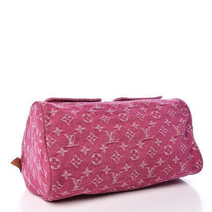 Louis Vuitton Monogram Denim Neo Speedy Fuchsia 4 of 15