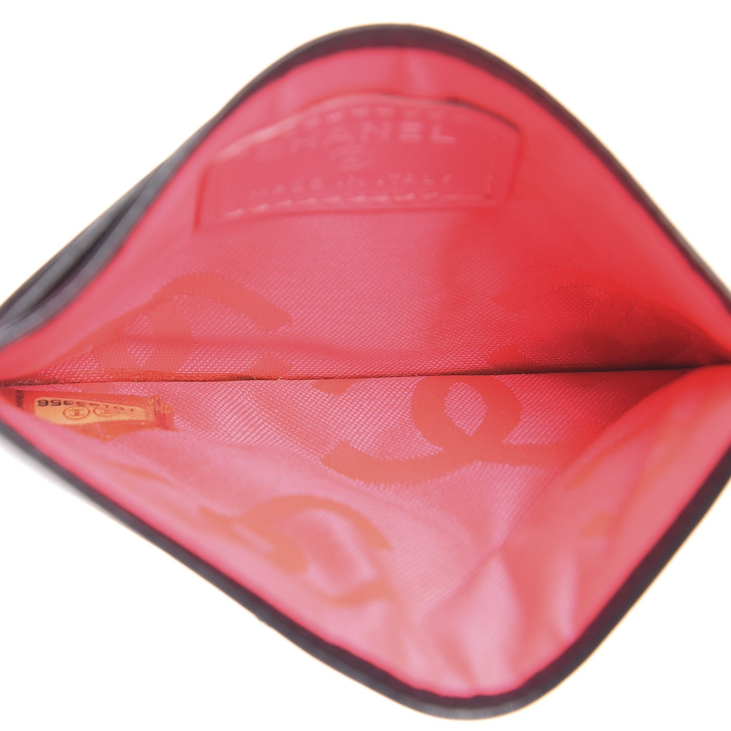 Chanel Calfskin Quilted Cambon Card Holder Black White 5 of 7