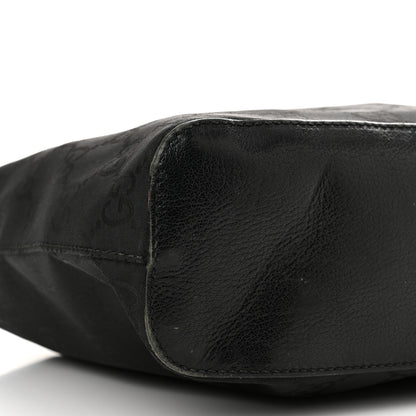 Gucci Nylon Monogram Small Hobo Black 7 of 16