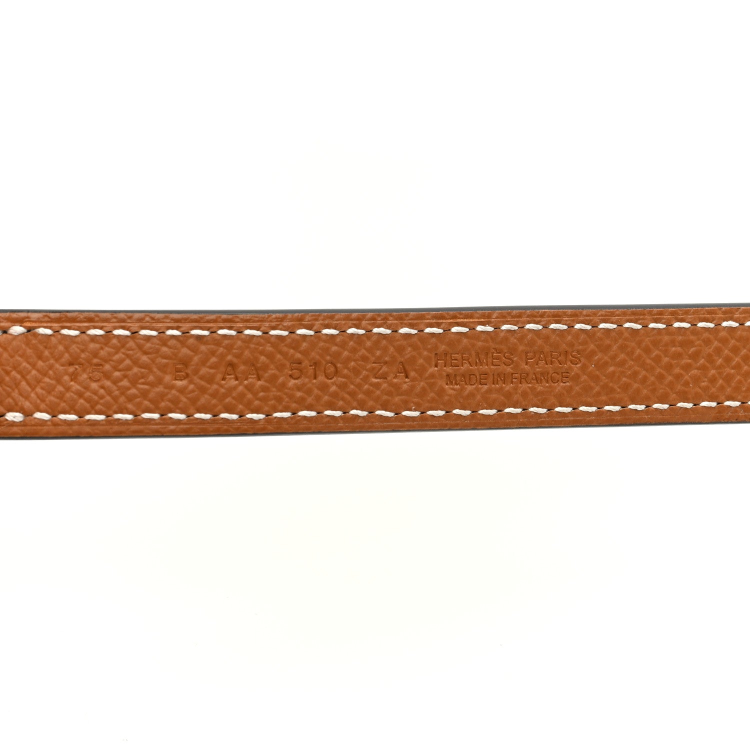 Hermes Swift Epsom 13mm Lucky 15 Belt 75 30 Black Gold 3 of 4