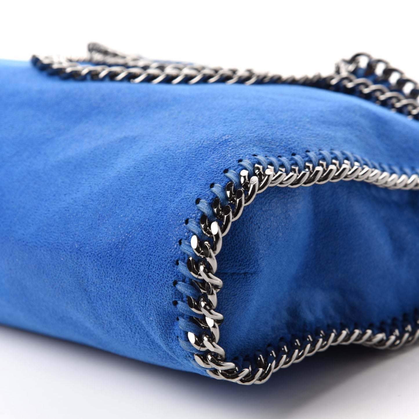 Shaggy Deer Falabella Fold Over Tote Bright Blue