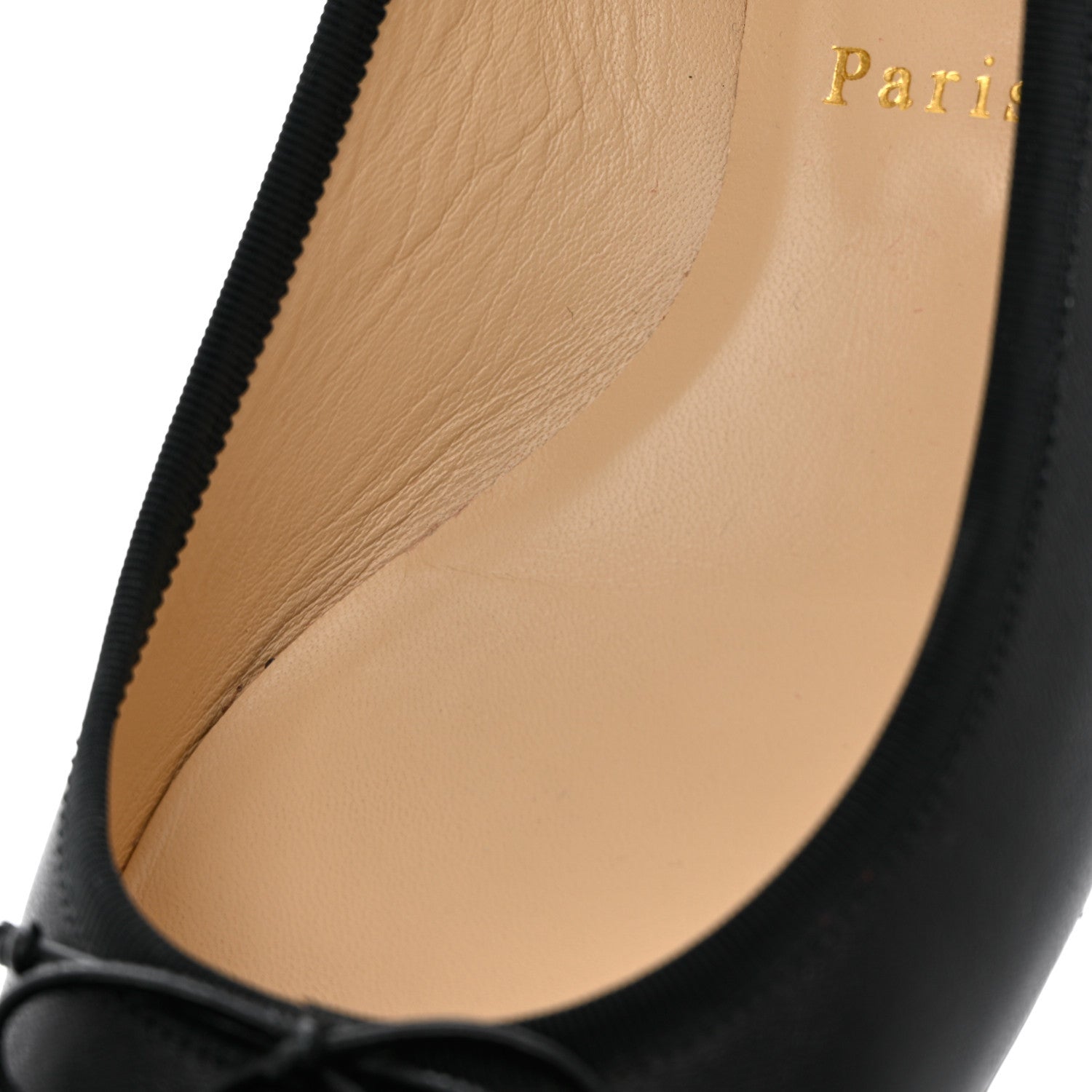 Christian Louboutin Shiny Nappa La Massine Flats 38 Black 12 of 18