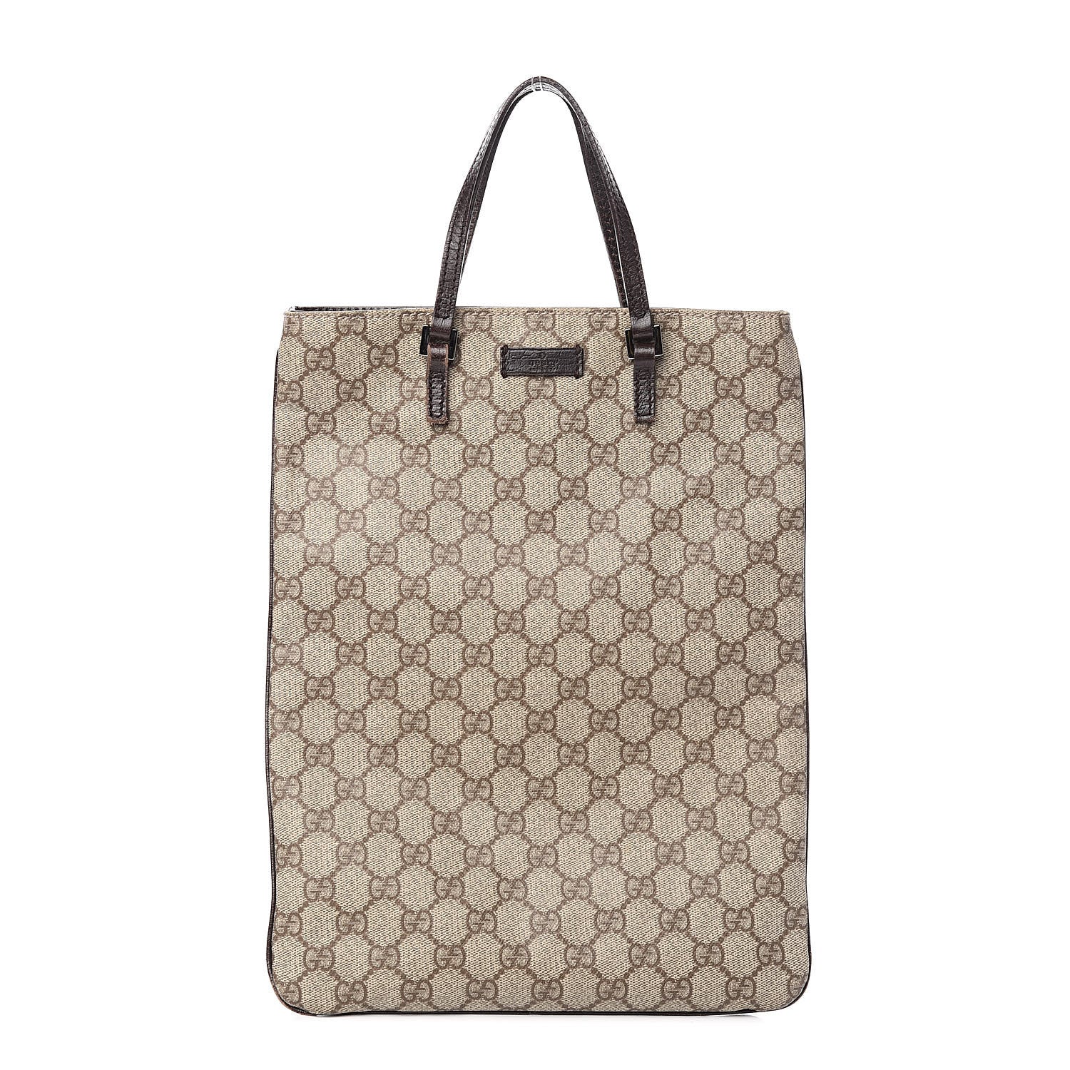 Gucci GG Plus Monogram Flat Vertical Tote Brown 1 of 11