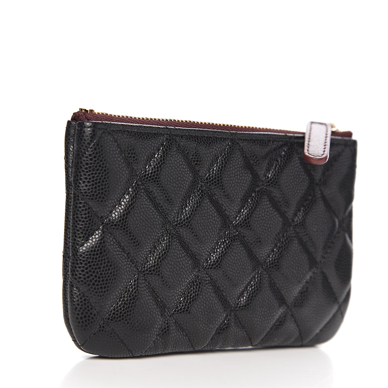 Chanel Caviar Quilted Small Cosmetic Case Black 2 of 7