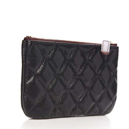 Chanel Caviar Quilted Small Cosmetic Case Black 2 of 7