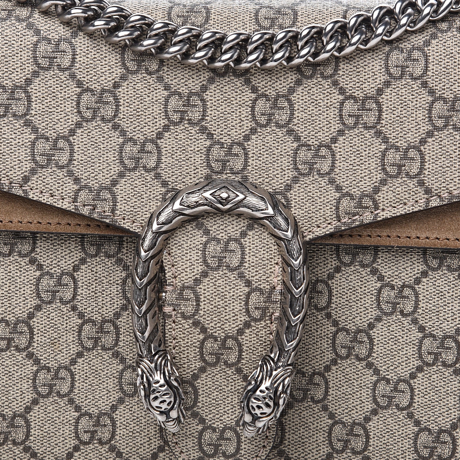 Gucci GG Supreme Monogram Small Dionysus Shoulder Bag Taupe 11 of 11