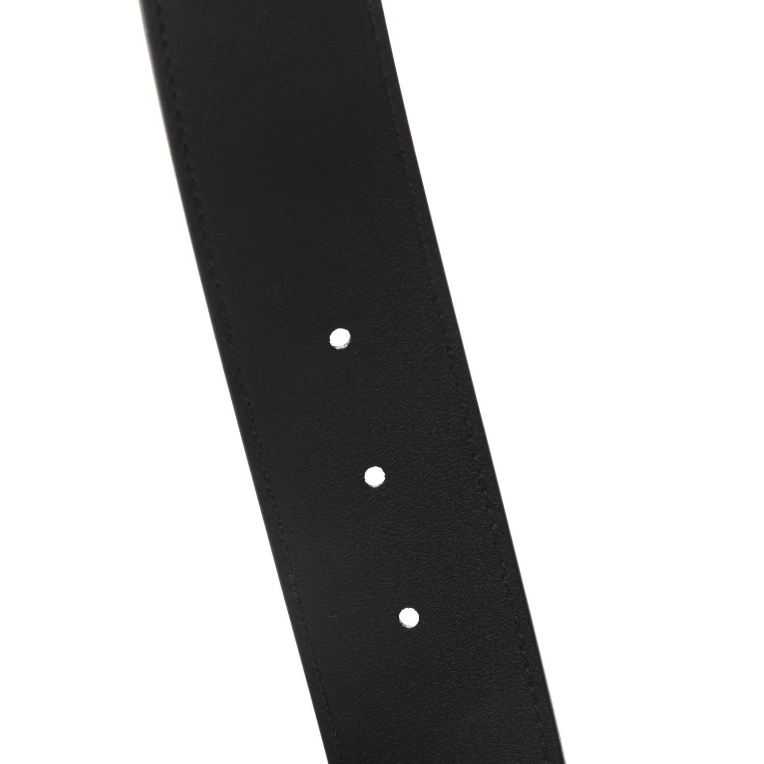 Gucci GG Supreme Monogram Matte Plutone Calfskin Double G 40mm Belt 95 38 Beige Ebony Black 5 of 5