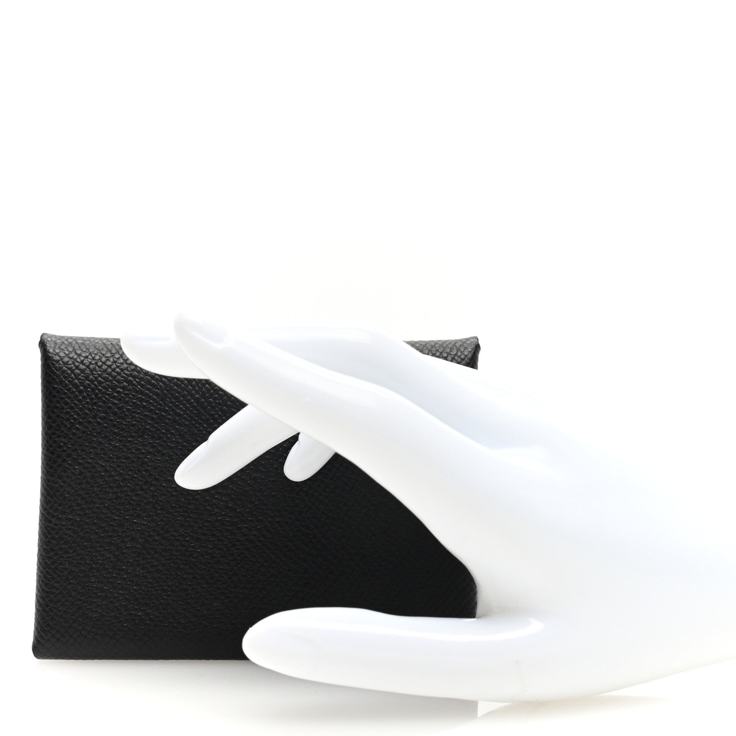 Hermes Epsom Calvi Duo Card Case Black 2 of 8
