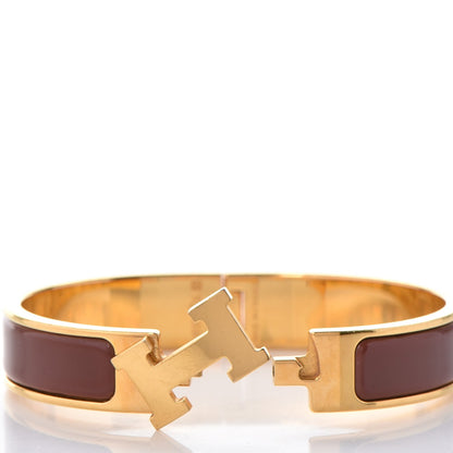 Hermes Enamel Narrow Clic Clac H Bracelet PM Bourgogne 4 of 6
