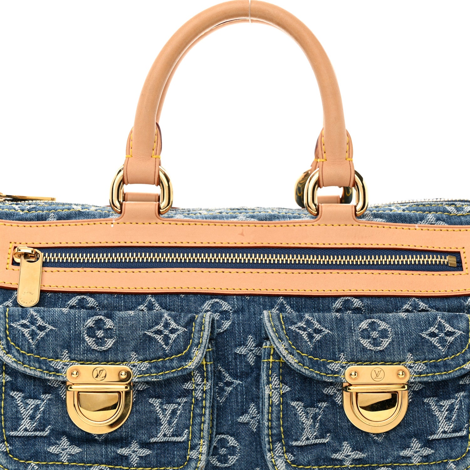 Louis Vuitton Monogram Denim Neo Speedy Blue 7 of 11